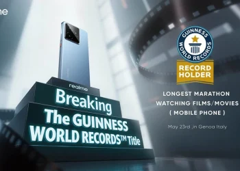 Realme GT 7 Sets Guinness World Record for 24-Hour Movie Playback