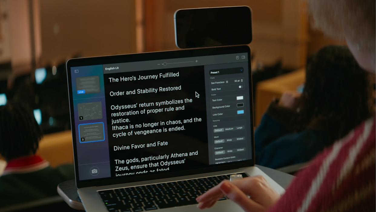 MacBooks Now Let You Zoom Real-World Text With Built-In Magnifier
