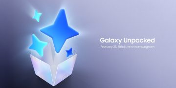 Official Samsung Galaxy Unpacked 2026 event invitation image showing stylized Galaxy AI logo and event date
